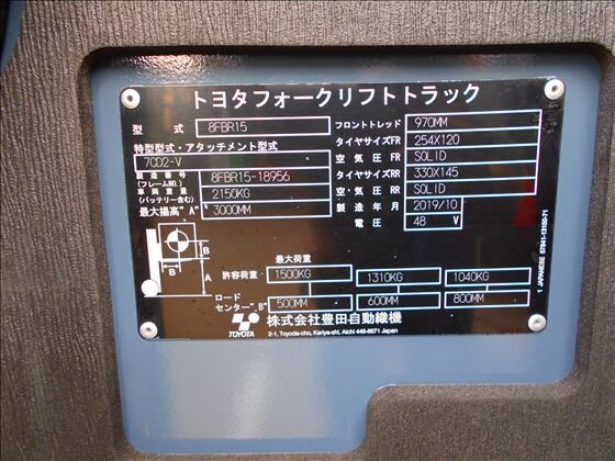 1.5t バッテリー車（立席式）